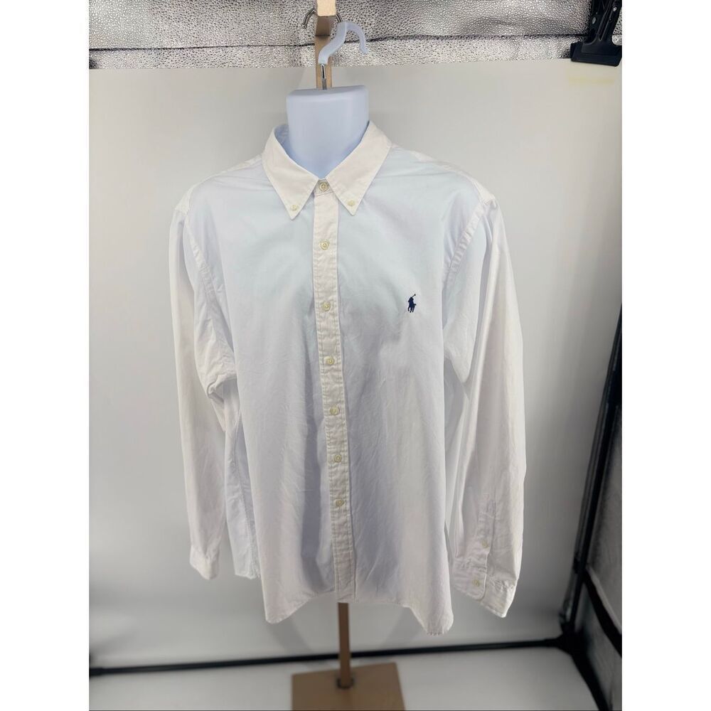 Ralph Lauren Button Down Shirt Men’s XXL White Cotton